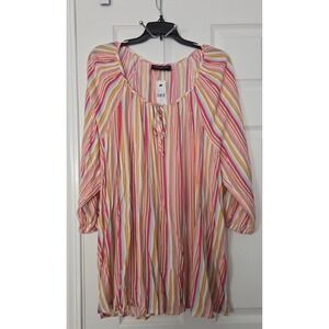 Lane Bryant Multicolor Striped Blouse